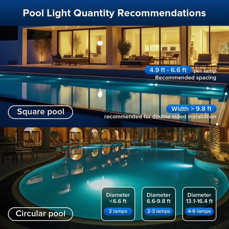 🔥Hot Sale 49% off🌟💧 Swimming pool RGB lights