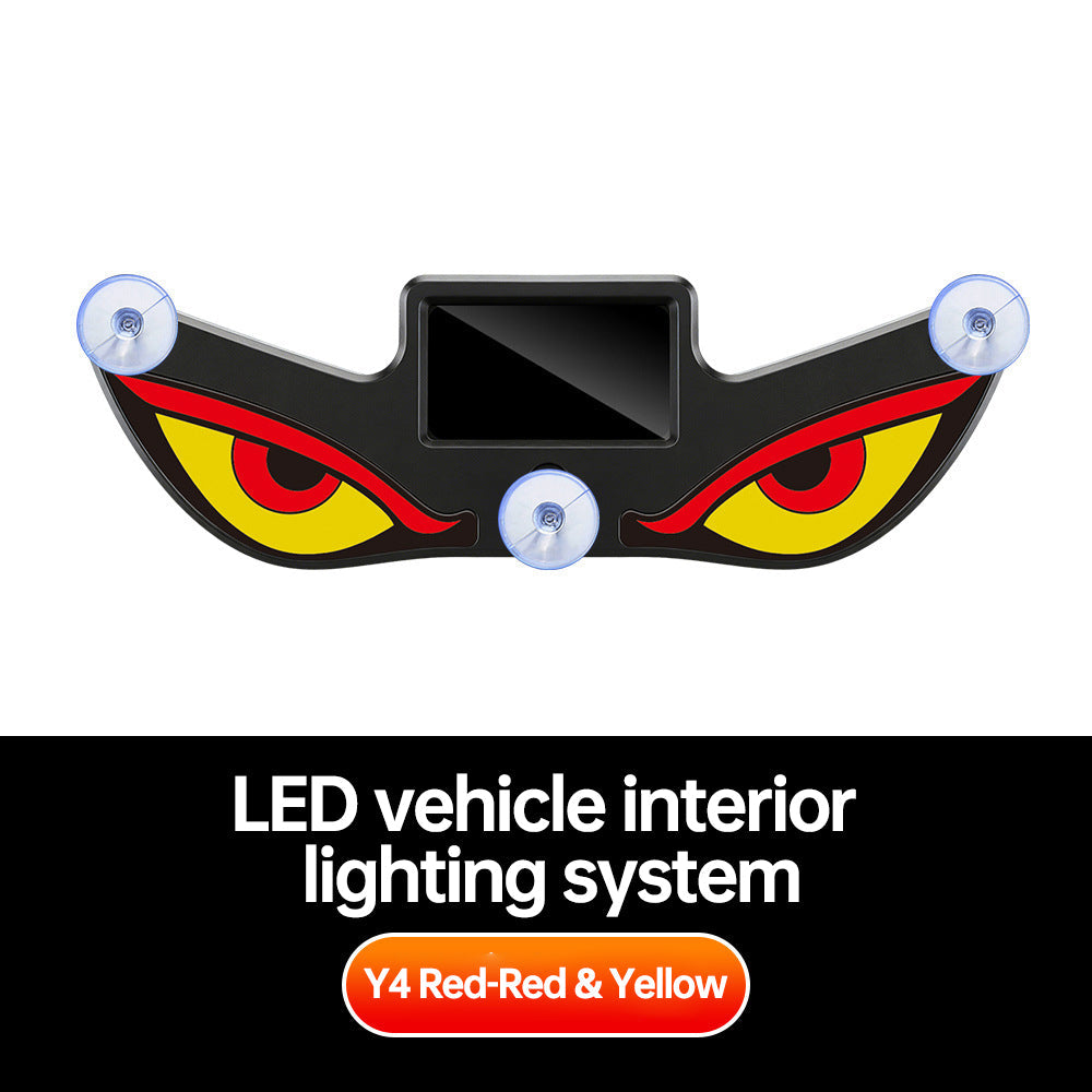 š„š„LAST DAY 70% OFF-šLaozikTM Car Rear Window Dynamic LED Display ā Vampire Devil Eye Emoji Panel, Auto Decorative Light
