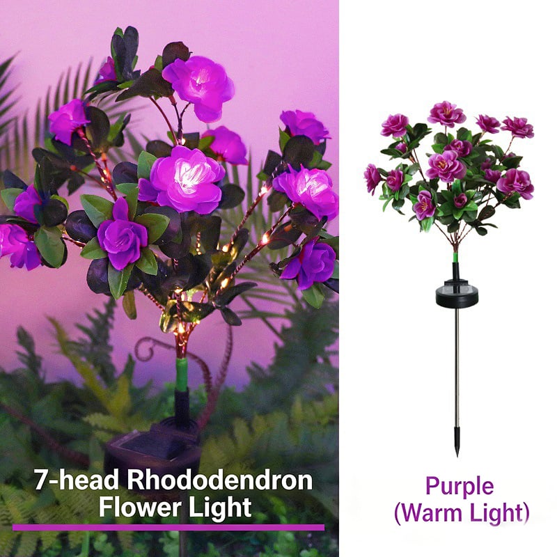 🌸✨Memorial Garden Bloom Lights – Featuring Ultra-Realistic Artificial Petals, Solar-Powered & Weatherproof🏡🌪️