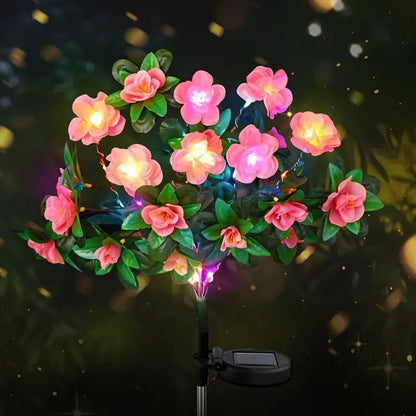 🌸✨Memorial Garden Bloom Lights – Featuring Ultra-Realistic Artificial Petals, Solar-Powered & Weatherproof🏡🌪️