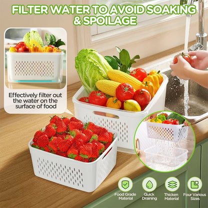 🍓Food Storage Containers- Transform Your Messy Fridge into an Organized Oasis! 🧊✨