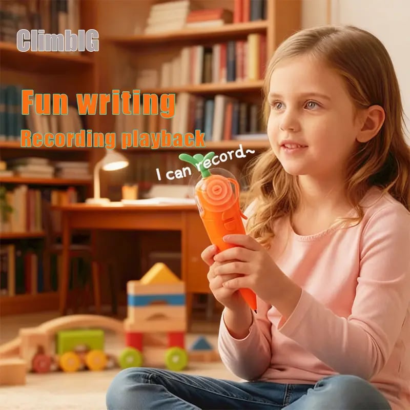 🐰 Cute Carrot Voice Recorder Pen: 60-Second Audio Playback Easter Basket Stuffer 🥕