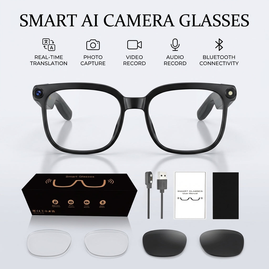 Tobfun Smart AI Camera Glasses