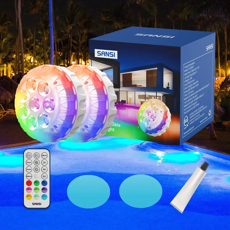 🔥Hot Sale 49% off🌟💧 Swimming pool RGB lights