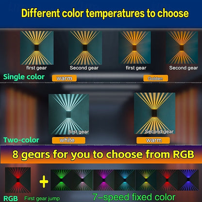 🔥【HOT】- 🎁50% OFF💡Solar Outdoor Dual Wall Lamp🏡