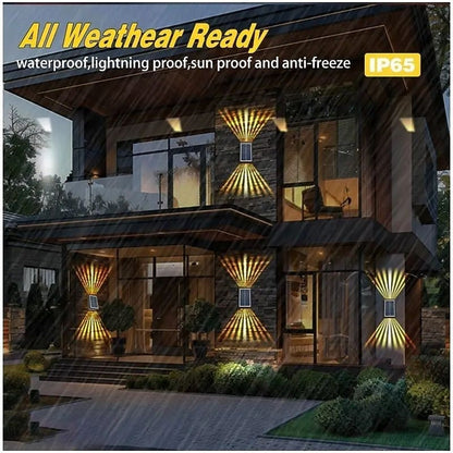 🔥【HOT】- 🎁50% OFF💡Solar Outdoor Dual Wall Lamp🏡
