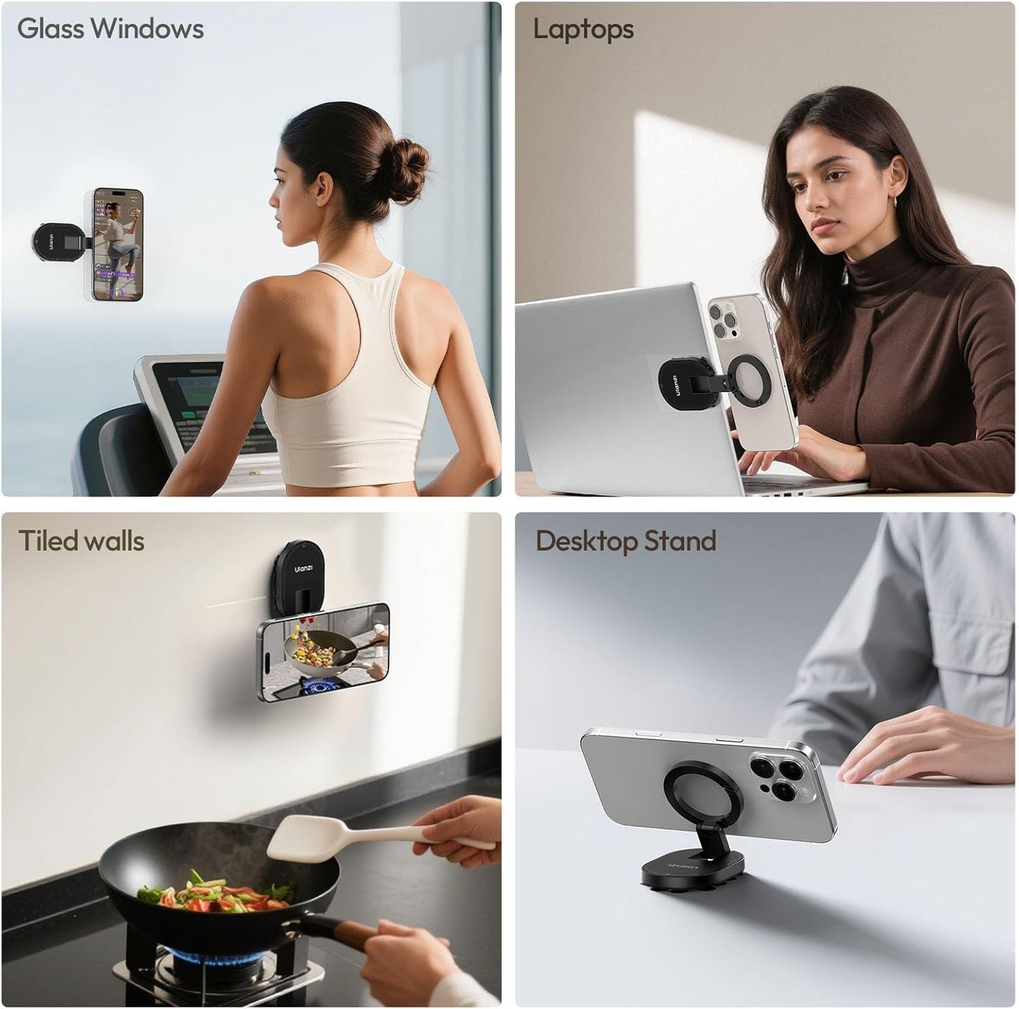 🔥 3-in-1 Suction Magnetic Phone Holder
