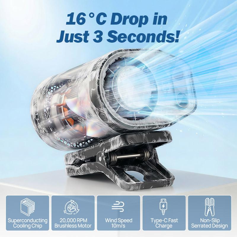 2026 IceBreezeTM 360° Pro - The Ultimate Car & Stroller Cooling Fan