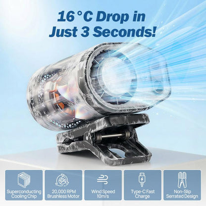 2026 IceBreezeTM 360° Pro - The Ultimate Car & Stroller Cooling Fan