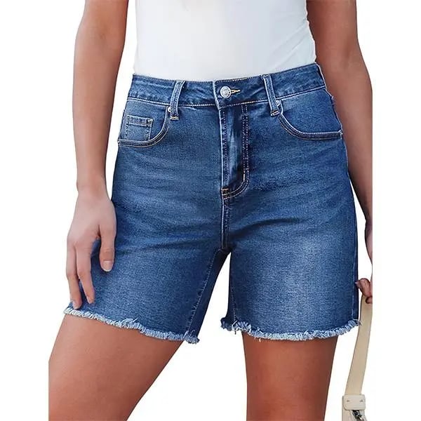 Women's Trendy Leopard Print High-Rise Denim Shorts 2