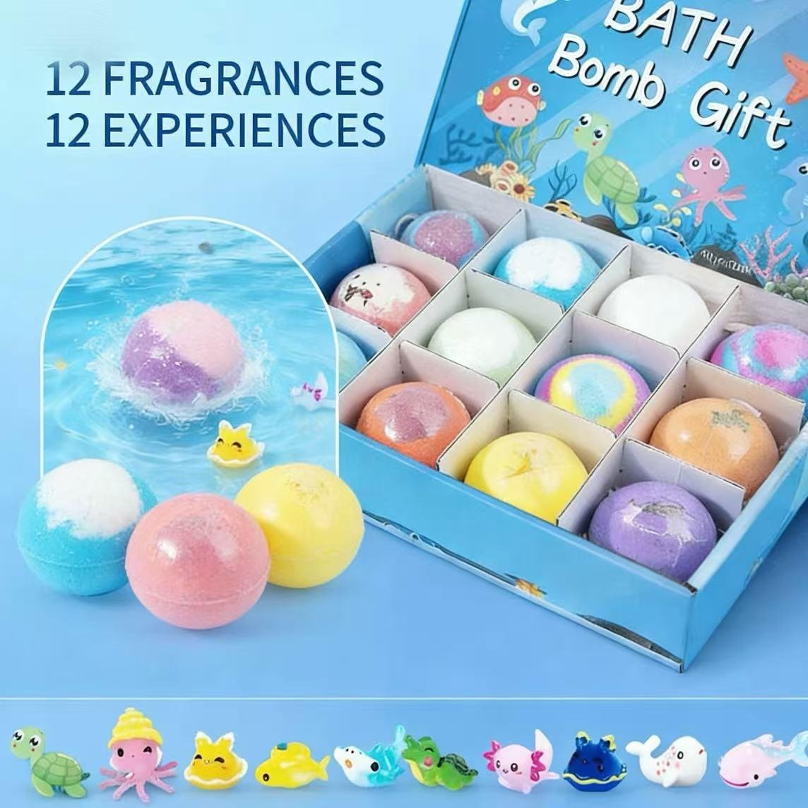🔥LAST DAY 49% OFF - 🛁 Natural Bath Bombs for Kids with Mega Bubbles & Surprise Inside 🥚✨ Same as in the video