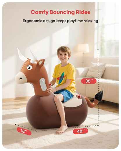 🔥LAST DAY 59% OFF🔥🐂 Kids Bouncing Bull Ride-On Toy