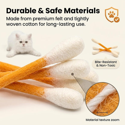 ❤️🎁For happy, healthy, and active indoor cats🐱Swabs Large Size Cat Toys with Catnip