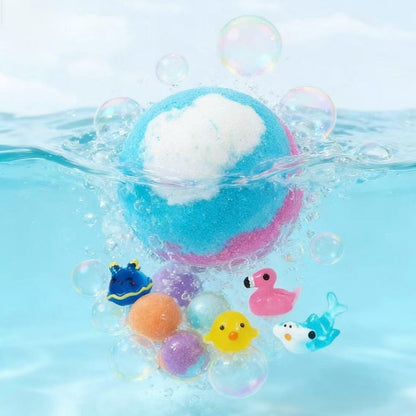 🔥LAST DAY 49% OFF - 🛁 Natural Bath Bombs for Kids with Mega Bubbles & Surprise Inside 🥚✨ Same as in the video