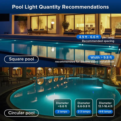 🔥Hot Sale 49% off🌟💧 Swimming pool RGB lights