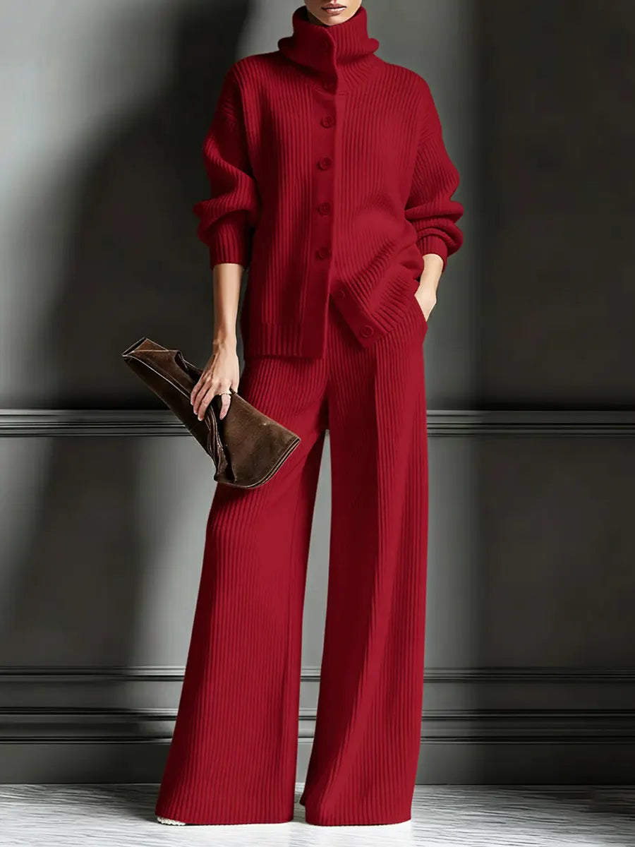 🔥Hot Sale🔥Women's Cozy Cardigan Sweater and Pants Two-Piece Set