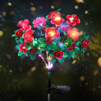 🌸✨Memorial Garden Bloom Lights – Featuring Ultra-Realistic Artificial Petals, Solar-Powered & Weatherproof🏡🌪️