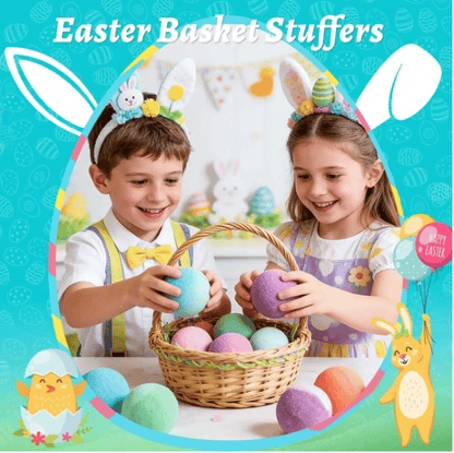 🔥LAST DAY 49% OFF - 🛁 Natural Bath Bombs for Kids with Mega Bubbles & Surprise Inside 🥚✨ Same as in the video