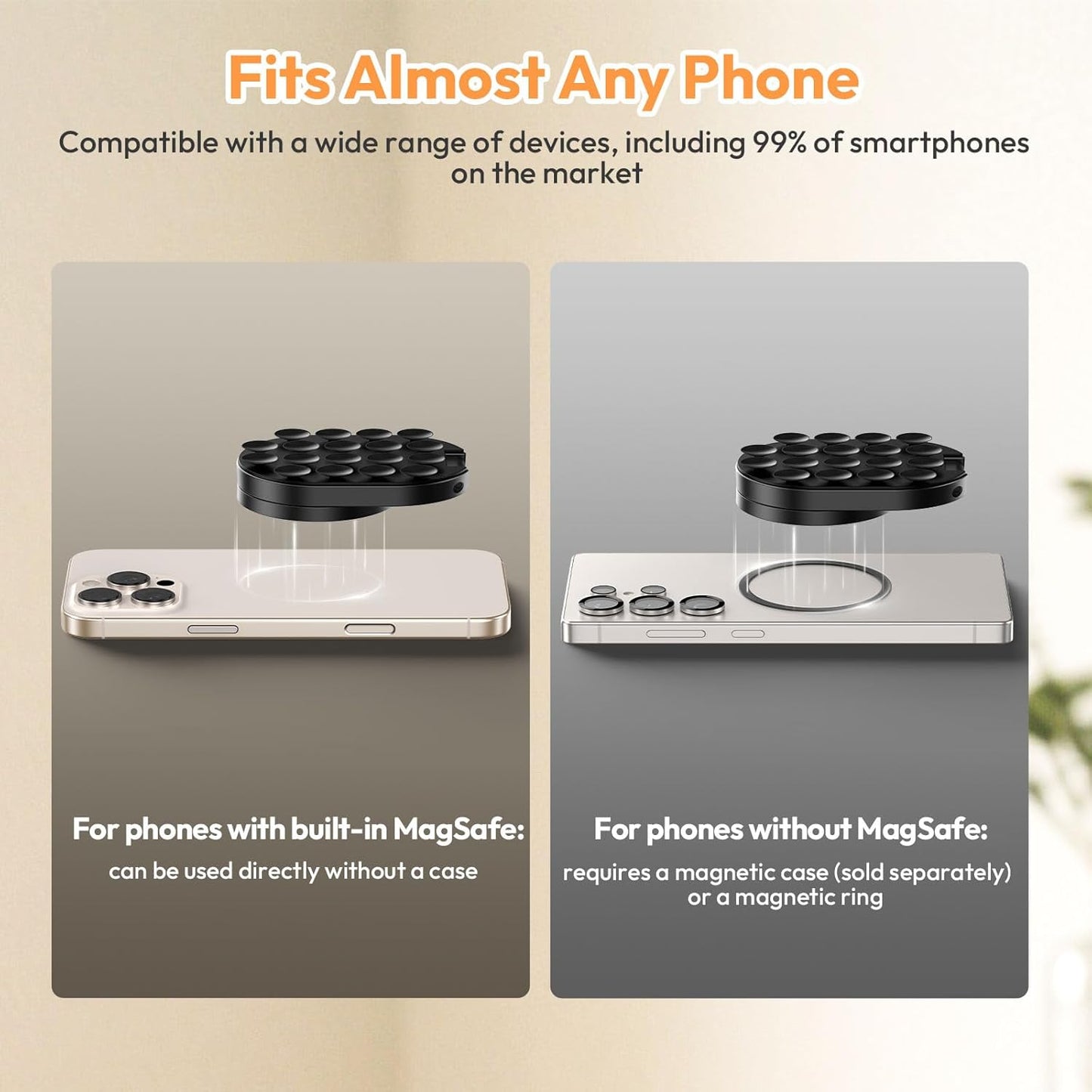 🔥 3-in-1 Suction Magnetic Phone Holder