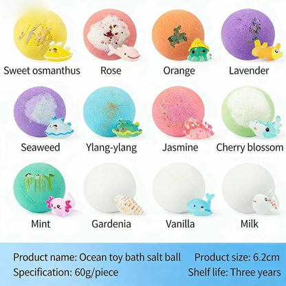 🔥LAST DAY 49% OFF - 🛁 Natural Bath Bombs for Kids with Mega Bubbles & Surprise Inside 🥚✨ Same as in the video