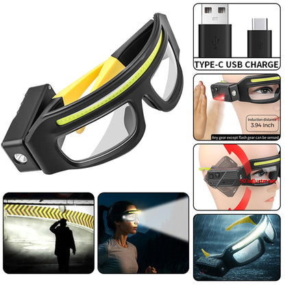 LED Rechargeable Headlight Glasses