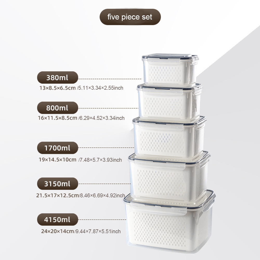 🍓Food Storage Containers- Transform Your Messy Fridge into an Organized Oasis! 🧊✨