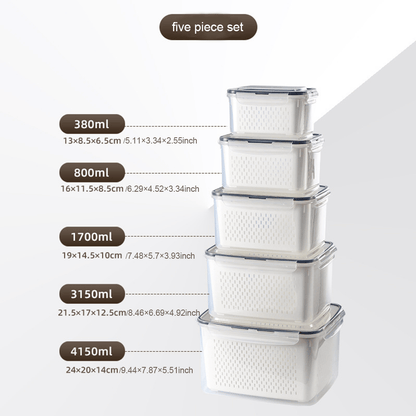 🍓Food Storage Containers- Transform Your Messy Fridge into an Organized Oasis! 🧊✨