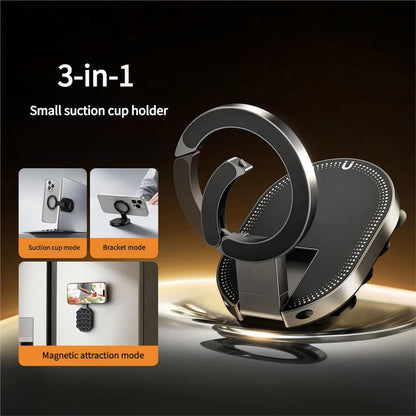 🔥 3-in-1 Suction Magnetic Phone Holder