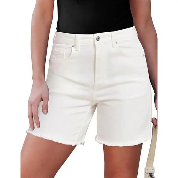 Women's Trendy Leopard Print High-Rise Denim Shorts