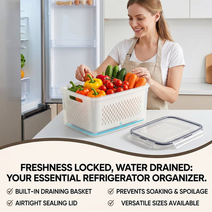 🍓Food Storage Containers- Transform Your Messy Fridge into an Organized Oasis! 🧊✨