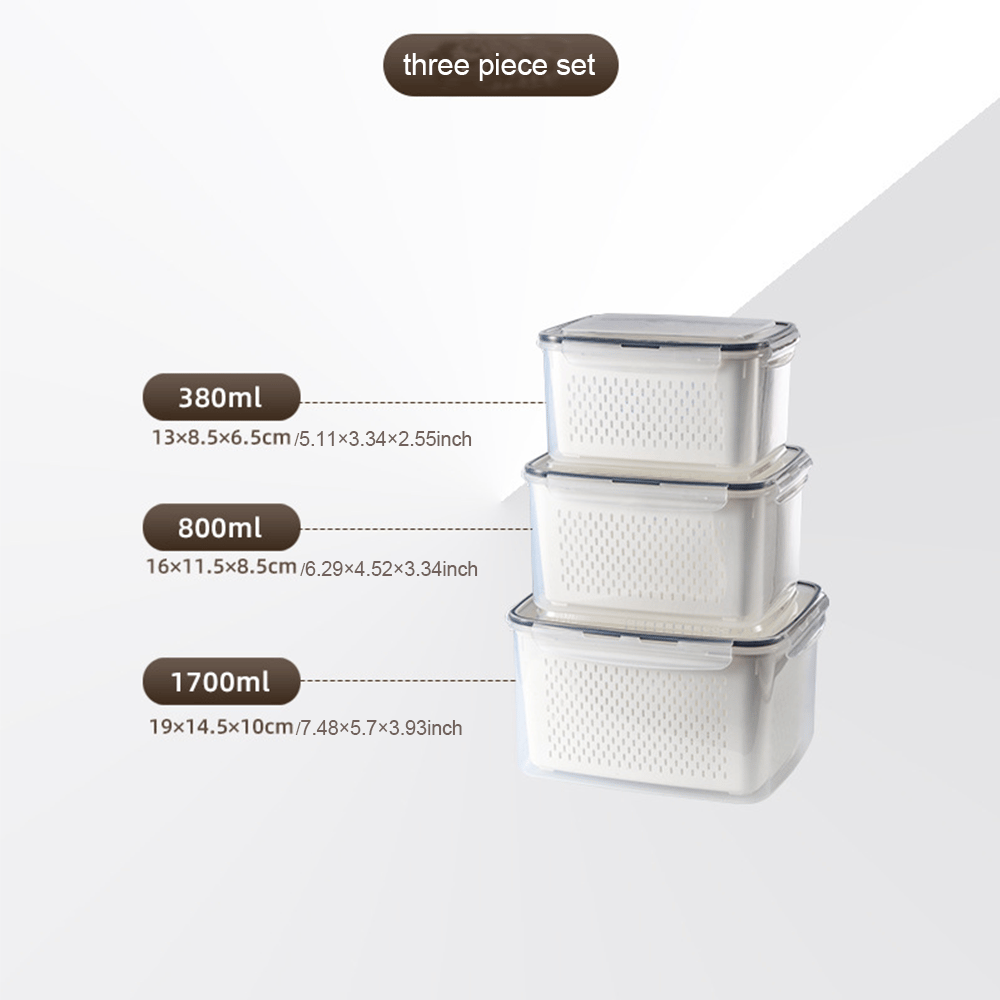 🍓Food Storage Containers- Transform Your Messy Fridge into an Organized Oasis! 🧊✨