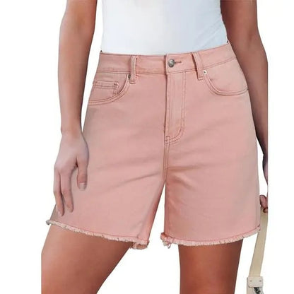 Women's Trendy Leopard Print High-Rise Denim Shorts 2