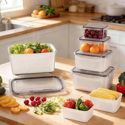 🍓Food Storage Containers- Transform Your Messy Fridge into an Organized Oasis! 🧊✨