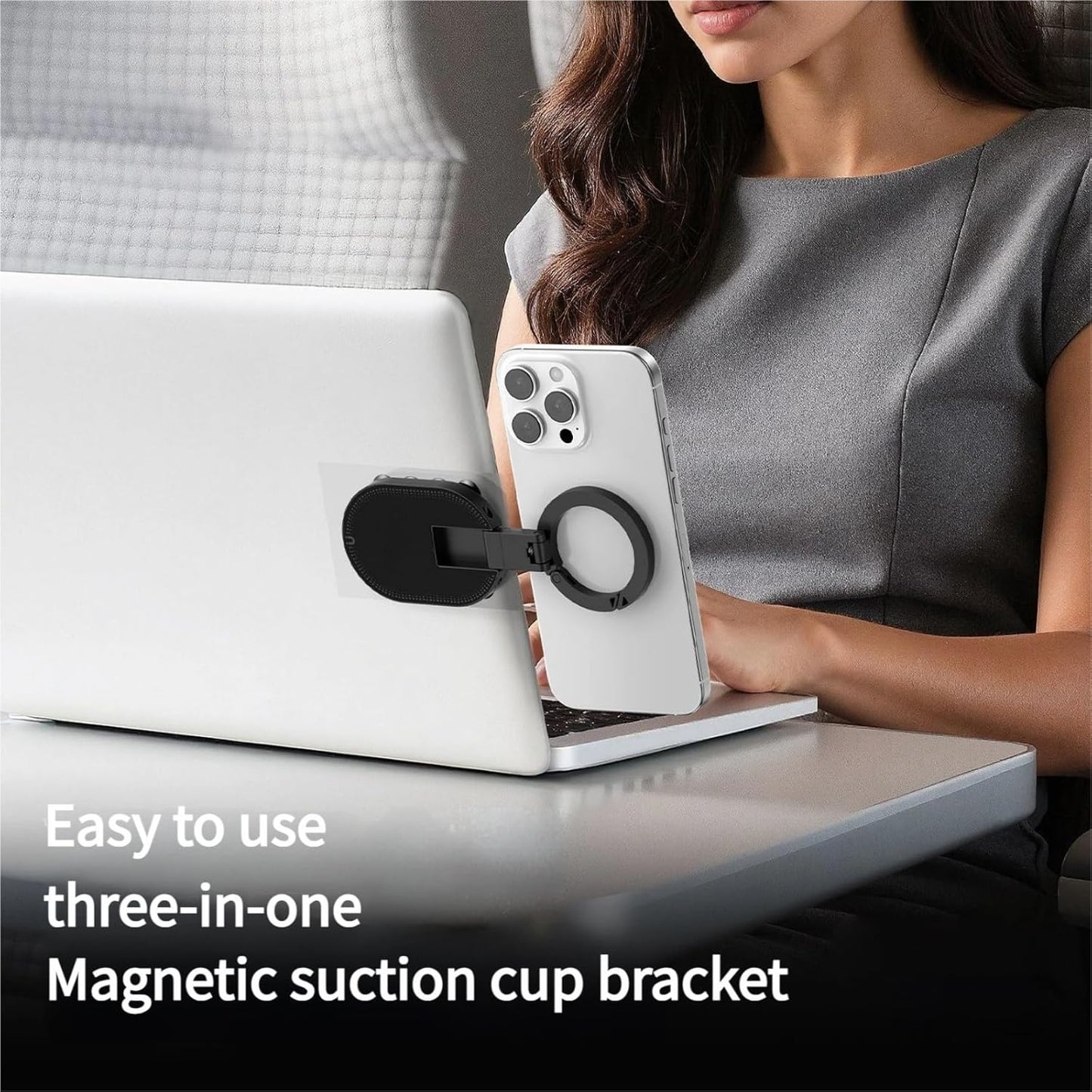 🔥 3-in-1 Suction Magnetic Phone Holder