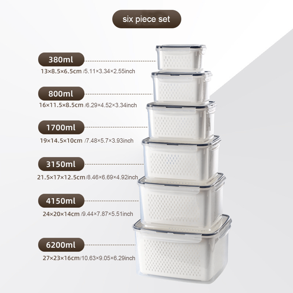 🍓Food Storage Containers- Transform Your Messy Fridge into an Organized Oasis! 🧊✨