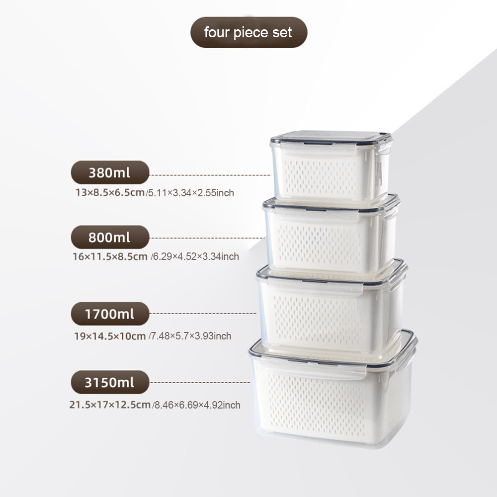 🍓Food Storage Containers- Transform Your Messy Fridge into an Organized Oasis! 🧊✨
